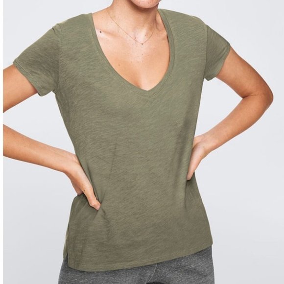 PINK Victoria's Secret Perfect V-Neck Top T-Shirt Tee Size Small VGC - Picture 1 of 5